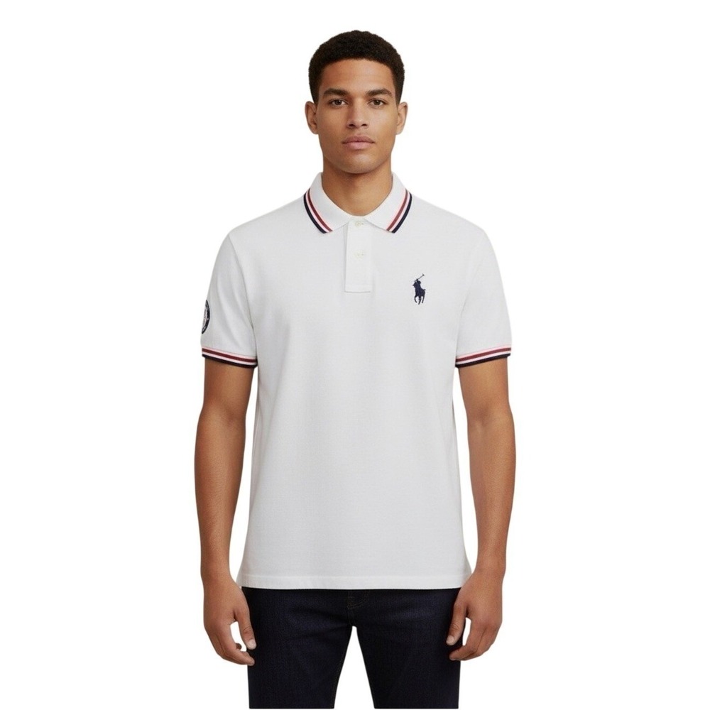 Polo Ralph Lauren Team USA 2020 Olympics White Polo Shirt Mens Medium